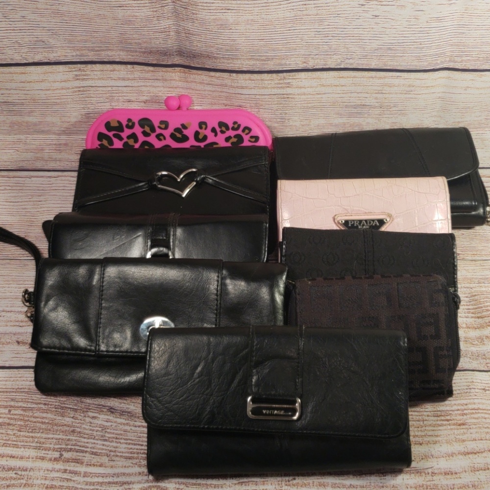 Bundle of 9 Wallets/ clutch